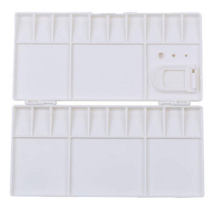SUPIA Folding Paint Trays Box Watercolor Plastic Painting Pallet with 25 Compartments, Thumbhole and Art Eraser - Image 5